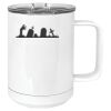 15 oz. White Vacuum Insulated Mug w/Slider Lid Thumbnail
