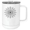 15 oz. White Vacuum Insulated Mug w/Slider Lid Thumbnail