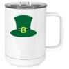 15 oz. White Vacuum Insulated Mug w/Slider Lid Thumbnail