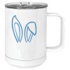 15 oz. White Vacuum Insulated Mug w/Slider Lid Thumbnail