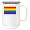 15 oz. White Vacuum Insulated Mug w/Slider Lid Thumbnail