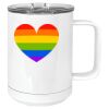 15 oz. White Vacuum Insulated Mug w/Slider Lid Thumbnail