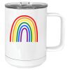 15 oz. White Vacuum Insulated Mug w/Slider Lid Thumbnail