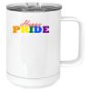 15 oz. White Vacuum Insulated Mug w/Slider Lid Thumbnail