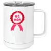 15 oz. White Vacuum Insulated Mug w/Slider Lid Thumbnail