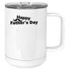 15 oz. White Vacuum Insulated Mug w/Slider Lid Thumbnail