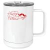 15 oz. White Vacuum Insulated Mug w/Slider Lid Thumbnail