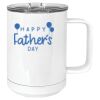 15 oz. White Vacuum Insulated Mug w/Slider Lid Thumbnail