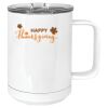 15 oz. White Vacuum Insulated Mug w/Slider Lid Thumbnail