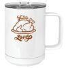 15 oz. White Vacuum Insulated Mug w/Slider Lid Thumbnail