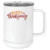 15 oz. White Vacuum Insulated Mug w/Slider Lid Thumbnail