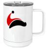 15 oz. White Vacuum Insulated Mug w/Slider Lid Thumbnail