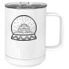 15 oz. White Vacuum Insulated Mug w/Slider Lid Thumbnail