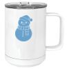 15 oz. White Vacuum Insulated Mug w/Slider Lid Thumbnail