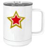 15 oz. White Vacuum Insulated Mug w/Slider Lid Thumbnail