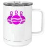 15 oz. White Vacuum Insulated Mug w/Slider Lid Thumbnail