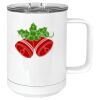 15 oz. White Vacuum Insulated Mug w/Slider Lid Thumbnail
