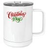 15 oz. White Vacuum Insulated Mug w/Slider Lid Thumbnail