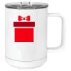 15 oz. White Vacuum Insulated Mug w/Slider Lid Thumbnail