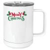 15 oz. White Vacuum Insulated Mug w/Slider Lid Thumbnail