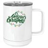 15 oz. White Vacuum Insulated Mug w/Slider Lid Thumbnail