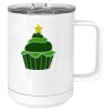 15 oz. White Vacuum Insulated Mug w/Slider Lid Thumbnail