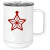15 oz. White Vacuum Insulated Mug w/Slider Lid Thumbnail