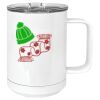 15 oz. White Vacuum Insulated Mug w/Slider Lid Thumbnail