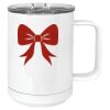 15 oz. White Vacuum Insulated Mug w/Slider Lid Thumbnail