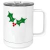 15 oz. White Vacuum Insulated Mug w/Slider Lid Thumbnail