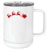 15 oz. White Vacuum Insulated Mug w/Slider Lid Thumbnail