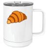15 oz. White Vacuum Insulated Mug w/Slider Lid Thumbnail