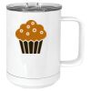 15 oz. White Vacuum Insulated Mug w/Slider Lid Thumbnail