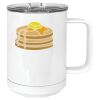 15 oz. White Vacuum Insulated Mug w/Slider Lid Thumbnail