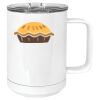 15 oz. White Vacuum Insulated Mug w/Slider Lid Thumbnail