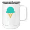 15 oz. White Vacuum Insulated Mug w/Slider Lid Thumbnail