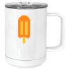 15 oz. White Vacuum Insulated Mug w/Slider Lid Thumbnail