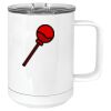 15 oz. White Vacuum Insulated Mug w/Slider Lid Thumbnail