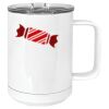 15 oz. White Vacuum Insulated Mug w/Slider Lid Thumbnail