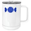 15 oz. White Vacuum Insulated Mug w/Slider Lid Thumbnail