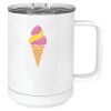 15 oz. White Vacuum Insulated Mug w/Slider Lid Thumbnail