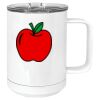 15 oz. White Vacuum Insulated Mug w/Slider Lid Thumbnail
