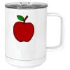 15 oz. White Vacuum Insulated Mug w/Slider Lid Thumbnail