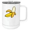 15 oz. White Vacuum Insulated Mug w/Slider Lid Thumbnail