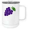 15 oz. White Vacuum Insulated Mug w/Slider Lid Thumbnail