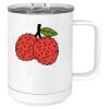 15 oz. White Vacuum Insulated Mug w/Slider Lid Thumbnail