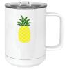 15 oz. White Vacuum Insulated Mug w/Slider Lid Thumbnail