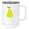 15 oz. White Vacuum Insulated Mug w/Slider Lid Thumbnail