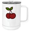 15 oz. White Vacuum Insulated Mug w/Slider Lid Thumbnail