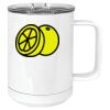15 oz. White Vacuum Insulated Mug w/Slider Lid Thumbnail